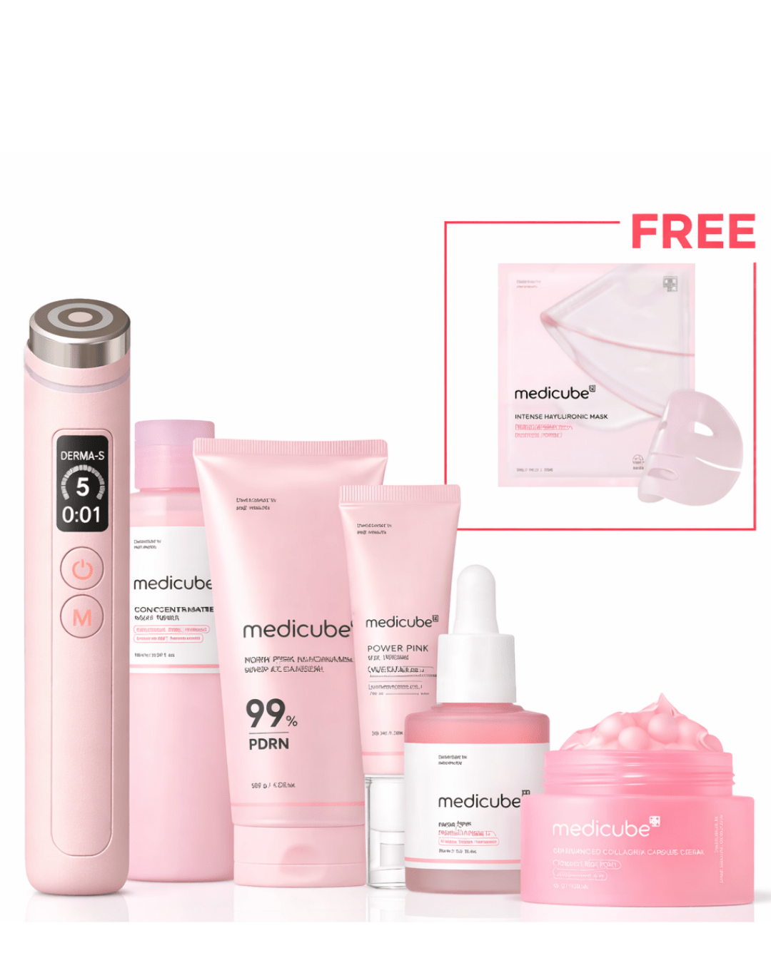 PDRN Pink Glow Home Aesthetic Full Set - Medicube