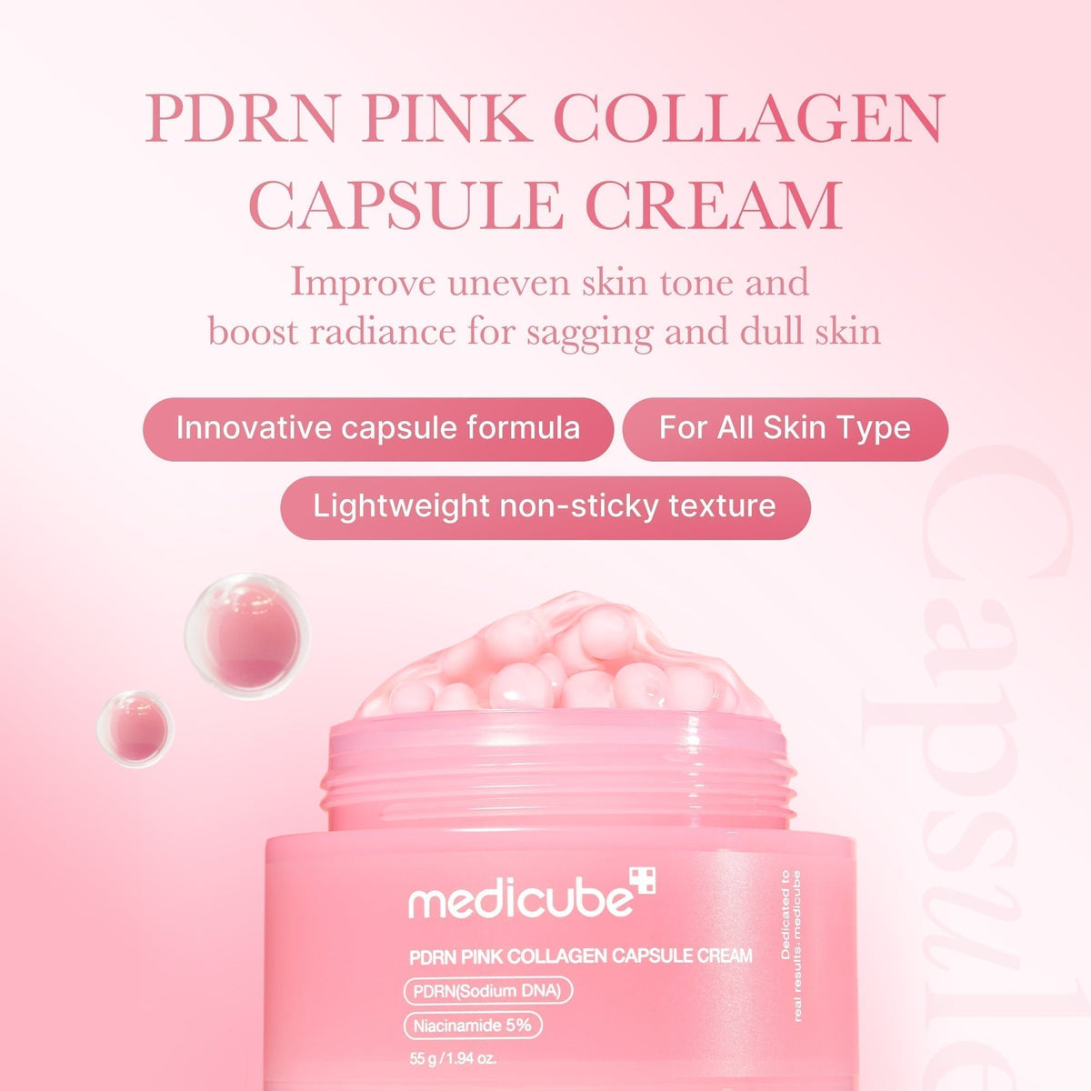 PDRN Pink Collagen Capsule Cream - Medicube