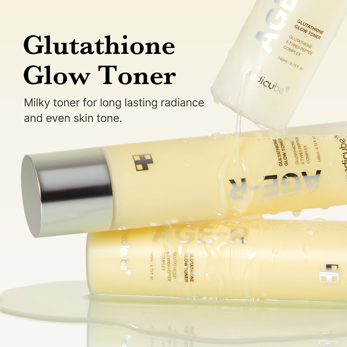 AGE-R Glutathione Glow Milk Toner - Medicube