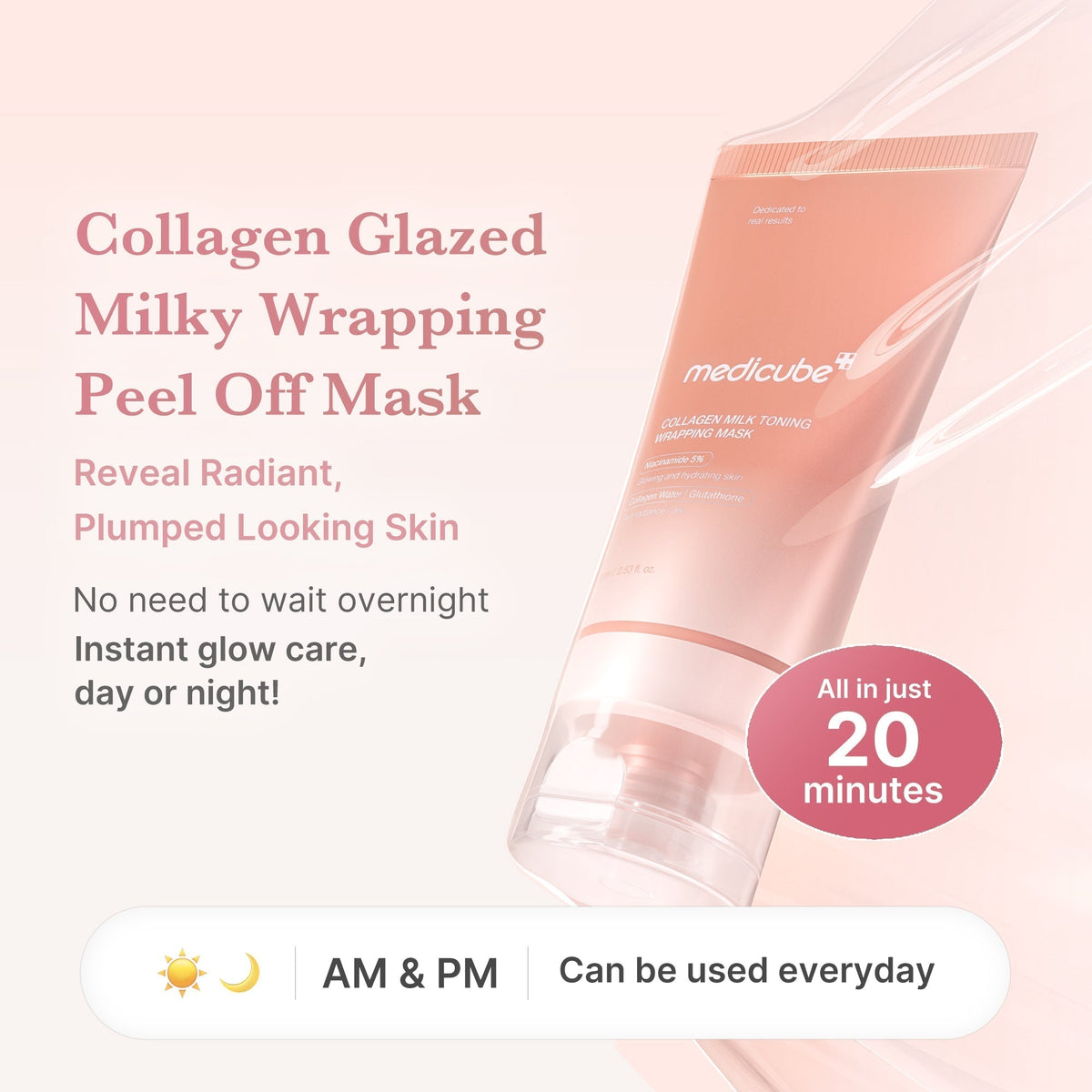 Collagen Milky Glow Daytime Wrapping Mask - Medicube