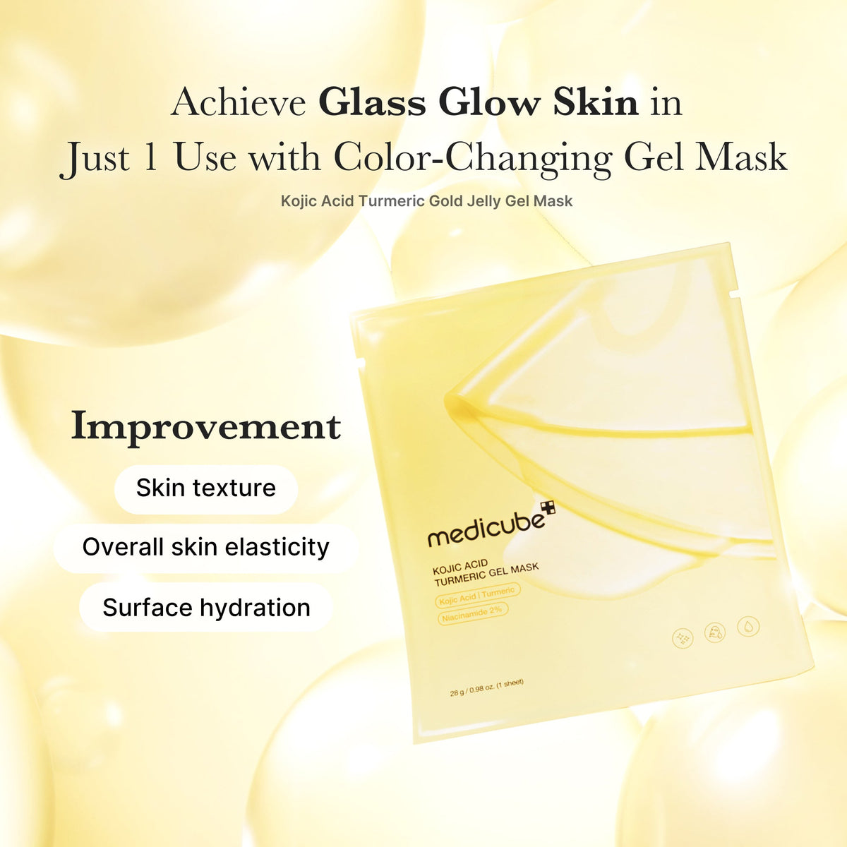 Kojic Acid Turmeric Gold Jelly Gel Mask - Medicube