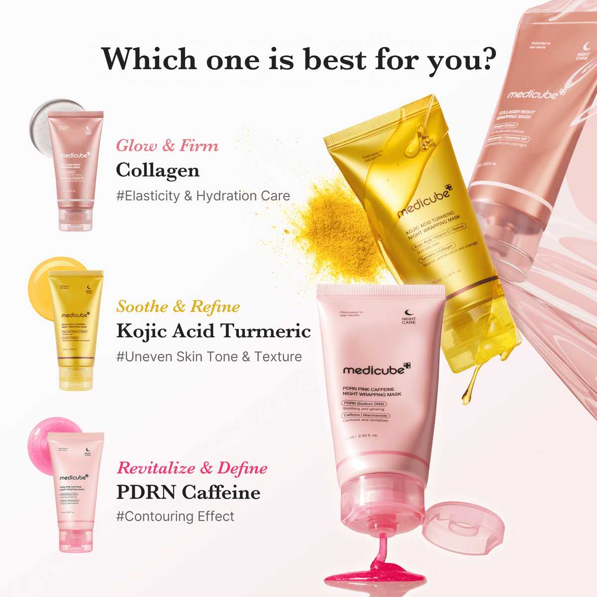 Kojic Acid Turmeric Overnight Wrapping Mask - Medicube