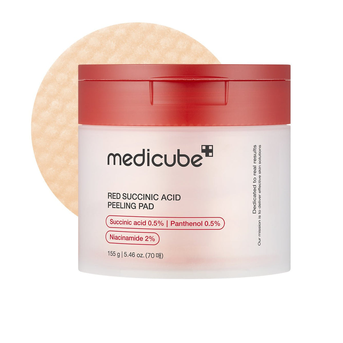 Red Succinic Acid Panthenol Pads - Medicube