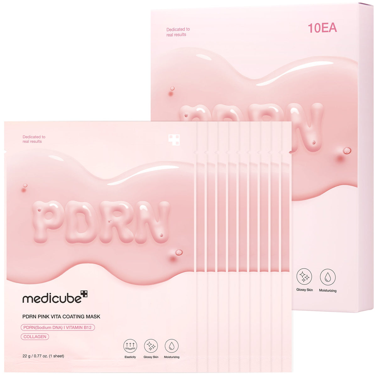 PDRN Pink Vita Coating Sheet Mask - Medicube