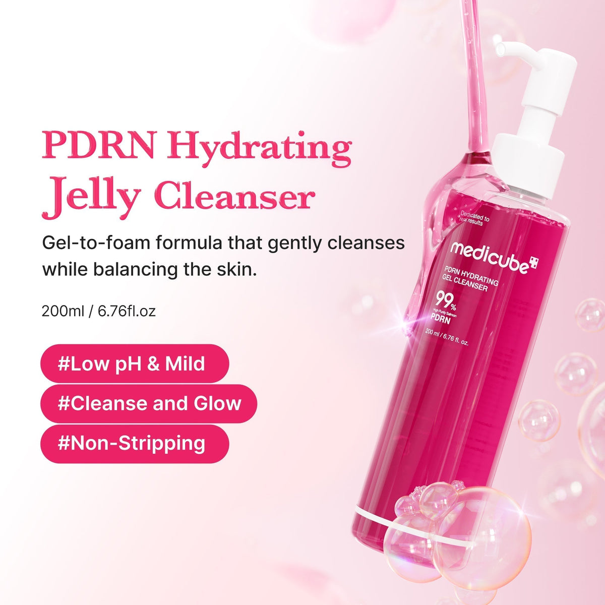 PDRN Pink Gel Cleanser - Medicube