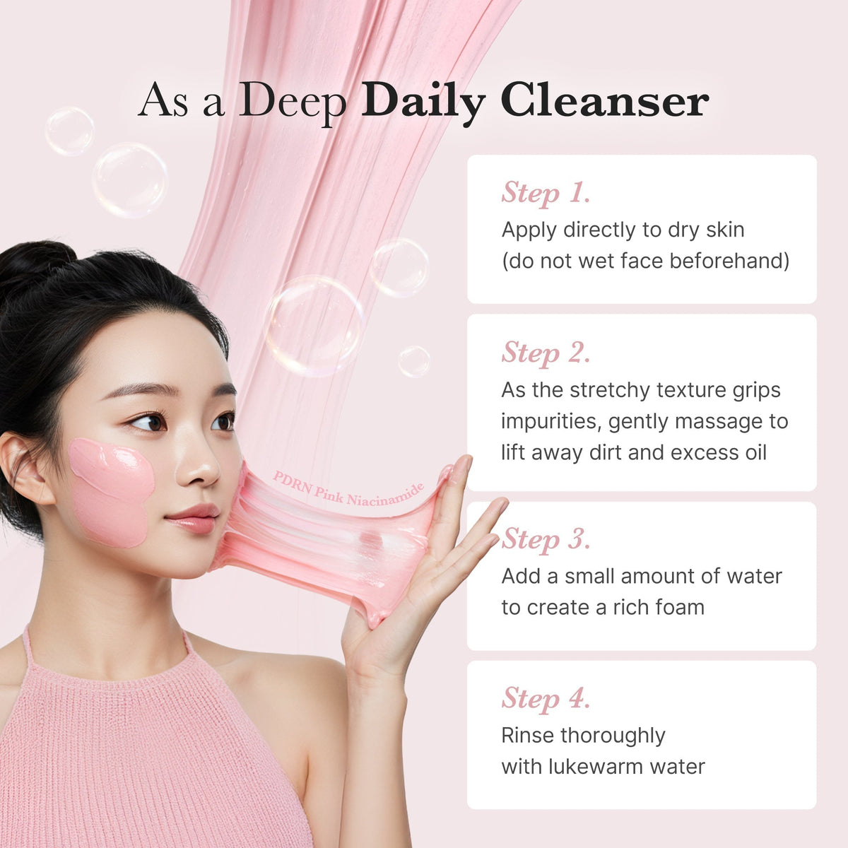 PDRN Pink Whip Cleanser - Medicube