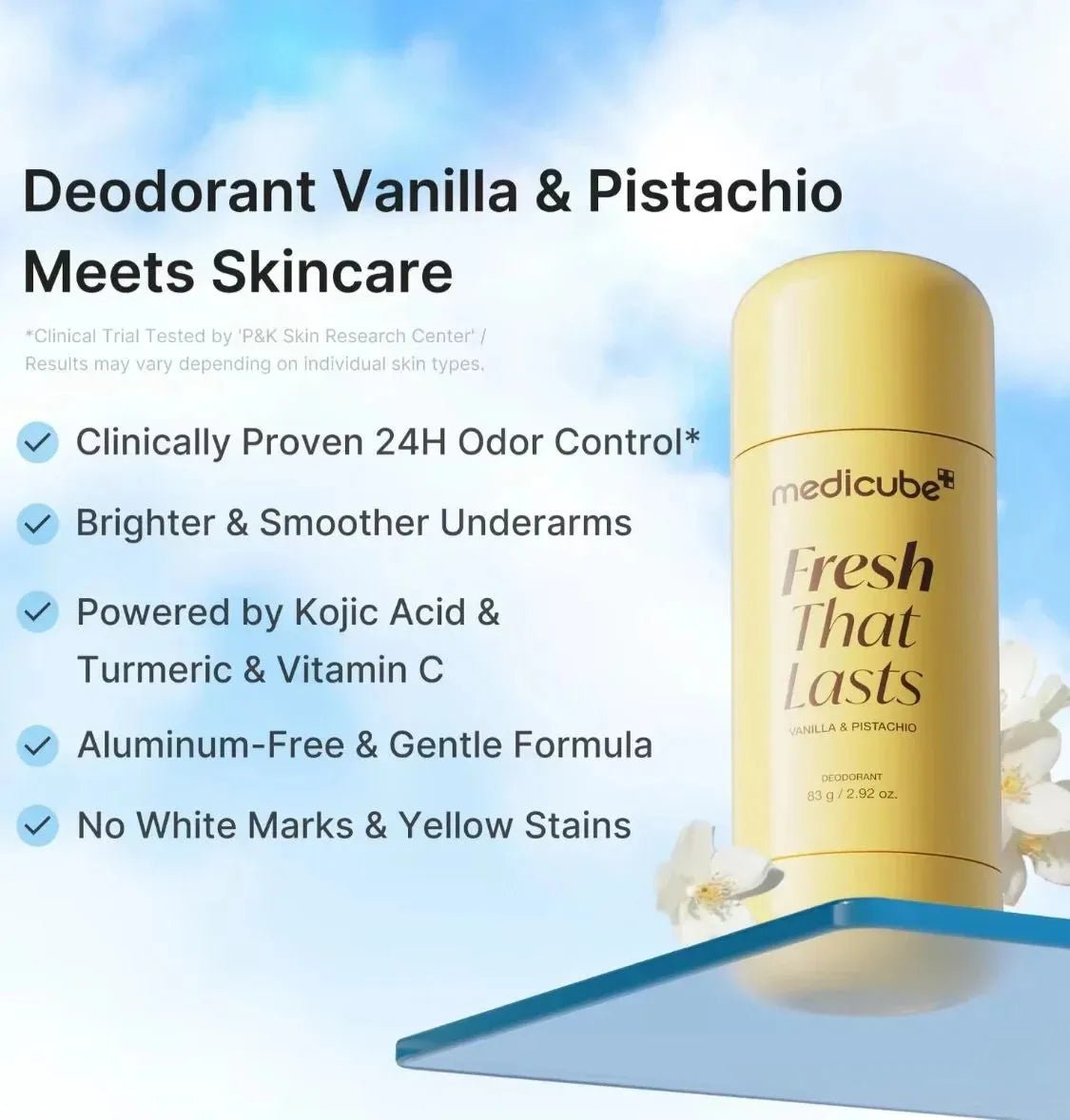 Fresh That Lasts Deodorant Vanilla & Pistachio - Medicube
